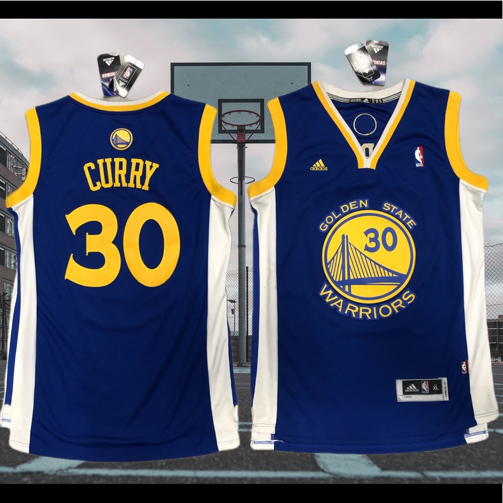 Adidas 2014 NBA Stephen Curry Golden State Warriors Mens Vintage Jersey